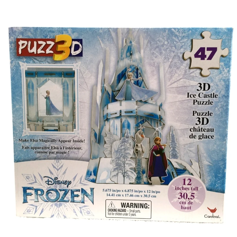 Disney Frozen Rumbling Rock Game, 3D Puzzle and Frosted Fishing Game Lot of 3